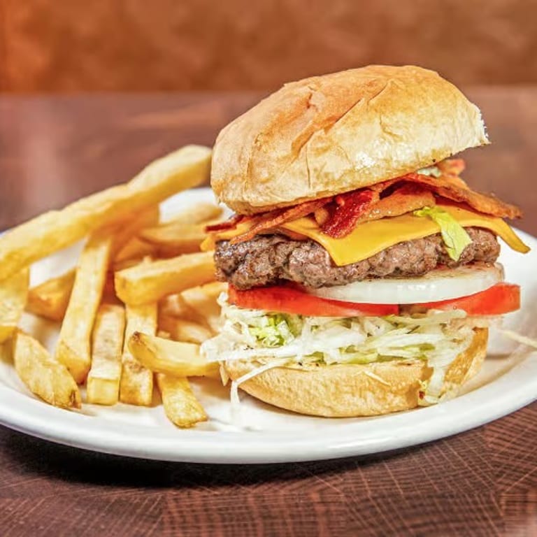 Indulge in Our Bacon Cheese Burger