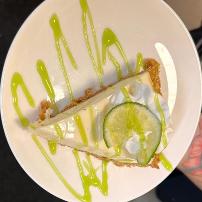 Indulge in our key lime pie