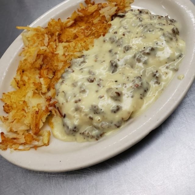 Sausage Gravy Biscuit.